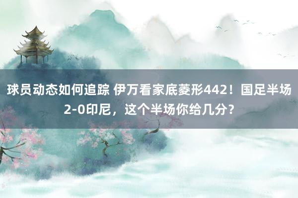 球员动态如何追踪 伊万看家底菱形442！国足半场2-0印尼，这个半场你给几分？