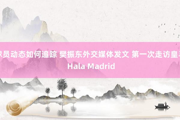 球员动态如何追踪 樊振东外交媒体发文 第一次走访皇马 Hala Madrid