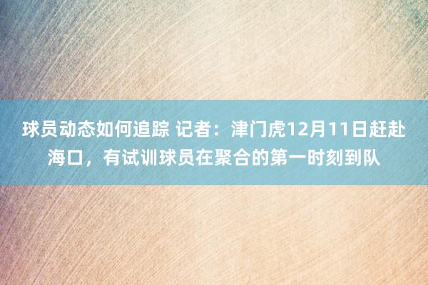 球员动态如何追踪 记者：津门虎12月11日赶赴海口，有试训球员在聚合的第一时刻到队