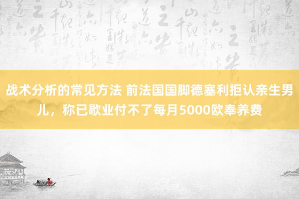 战术分析的常见方法 前法国国脚德塞利拒认亲生男儿，称已歇业付不了每月5000欧奉养费