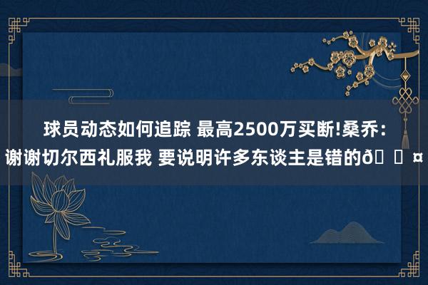 球员动态如何追踪 最高2500万买断!桑乔：谢谢切尔西礼服我 要说明许多东谈主是错的😤