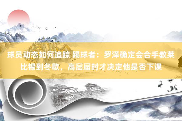 球员动态如何追踪 踢球者：罗泽确定会合手教莱比锡到冬歇，高层届时才决定他是否下课