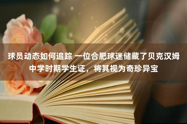 球员动态如何追踪 一位合肥球迷储藏了贝克汉姆中学时期学生证，将其视为奇珍异宝