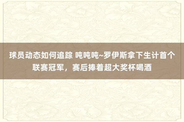 球员动态如何追踪 吨吨吨~罗伊斯拿下生计首个联赛冠军，赛后捧着超大奖杯喝酒