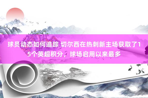 球员动态如何追踪 切尔西在热刺新主场获取了15个英超积分，球场启用以来最多