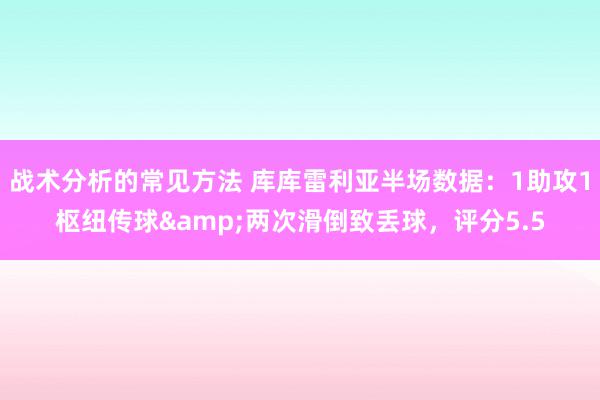 战术分析的常见方法 库库雷利亚半场数据：1助攻1枢纽传球&两次滑倒致丢球，评分5.5